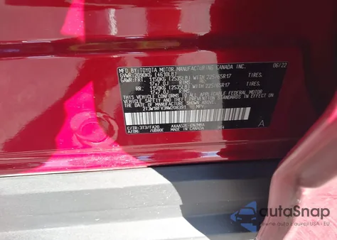 2022 Toyota Rav4 Xle z USA, uszkodzony, nr VIN 2T3W1RFV3NW208391